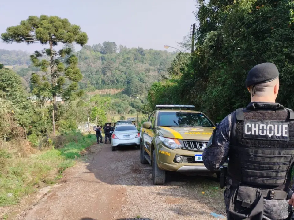 Ação policial ocorreu durante a manhã no bairro Nossa Senhora das GraçasFoto:Wellington Frizon/Rádio Solaris/Divulgação