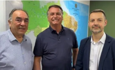 Bolsonaro confirma apoio à candidatura de Caleffi e Pasqualotto