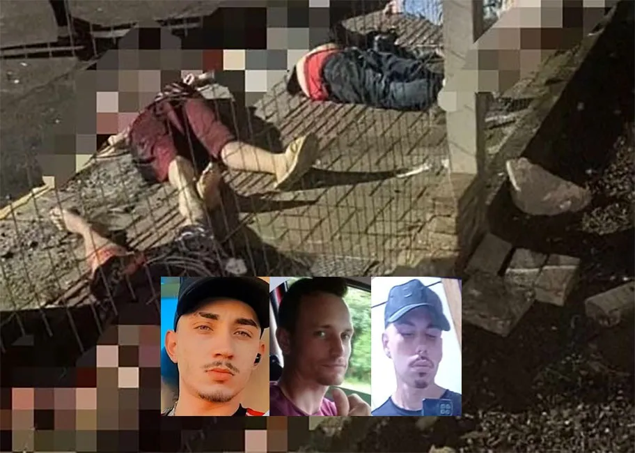 Pablo, Michel e Elias foram três dos quatro homens mortos em Rolante - Foto: Divulgação