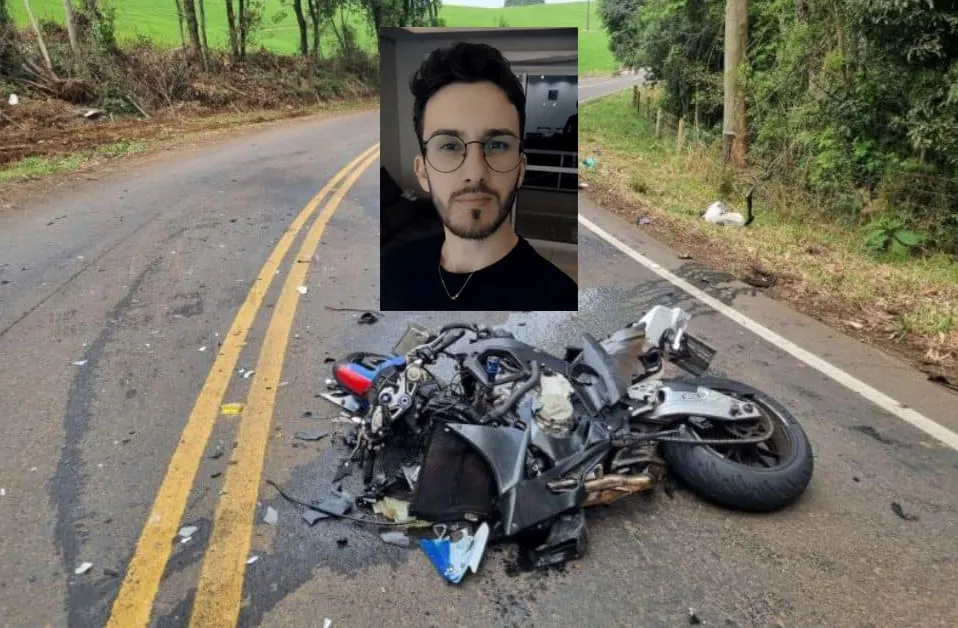 Motociclista gaúcho morre em grave acidente em Santa Catarina