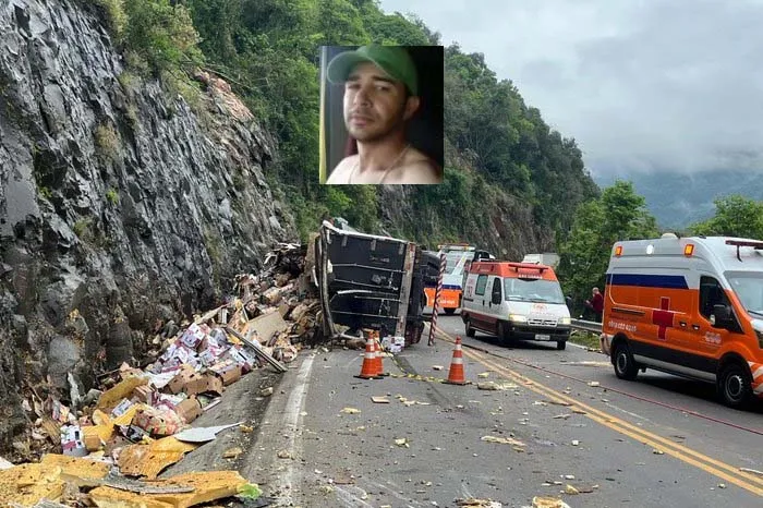 Motorista morre em acidente de caminhão em Flores da Cunha