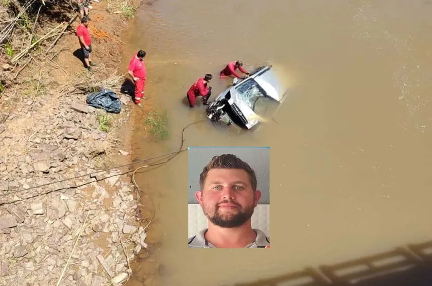 Homem morre ao cair com automóvel em um rio