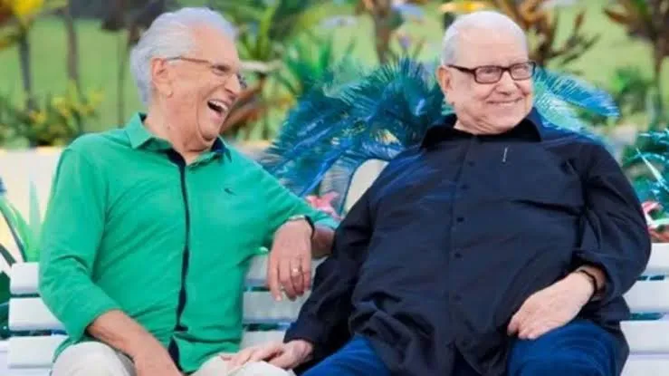 Ary Toledo com Carlos Alberto de Nóbrega na Praça é Nossa