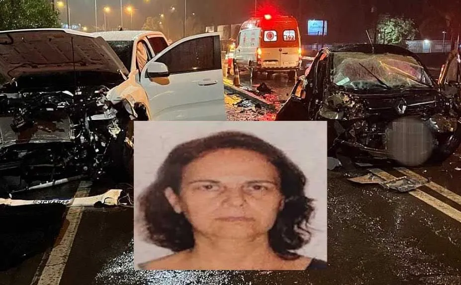Mulher morre e quatro pessoas ficam feridas em colisão na BR-470