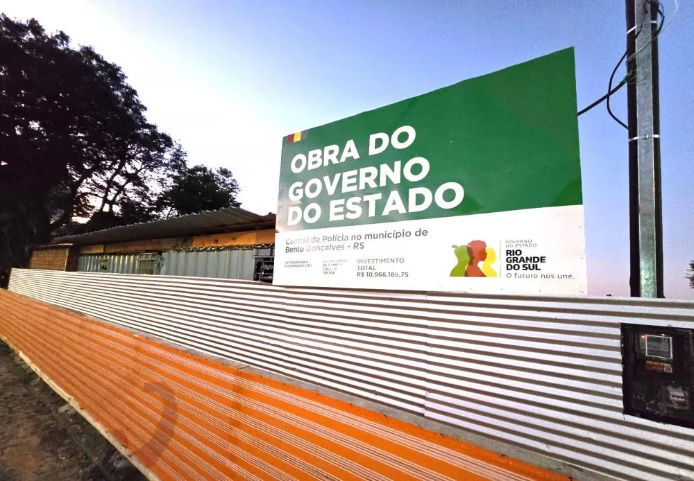 Começa a construção da Central de Polícia de Bento Gonçalves