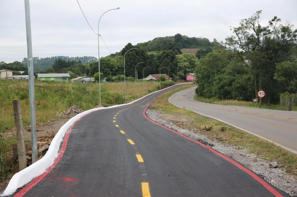 Mais um trecho da ciclovia Desvio da Cerveja é entregue em Farroupilha
