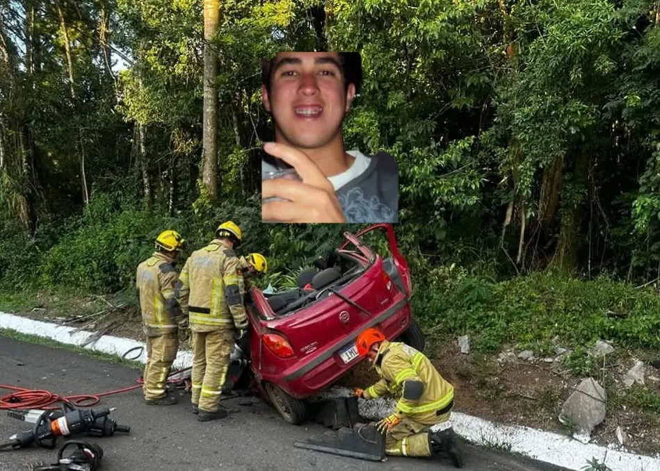 Homem morre em colisão de dois veículos na BR-470