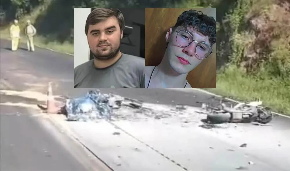 Gabriel da Silva e Vitor Miorando foram as vítimas fatais do acidente - Foto: Reprodução/Especial 