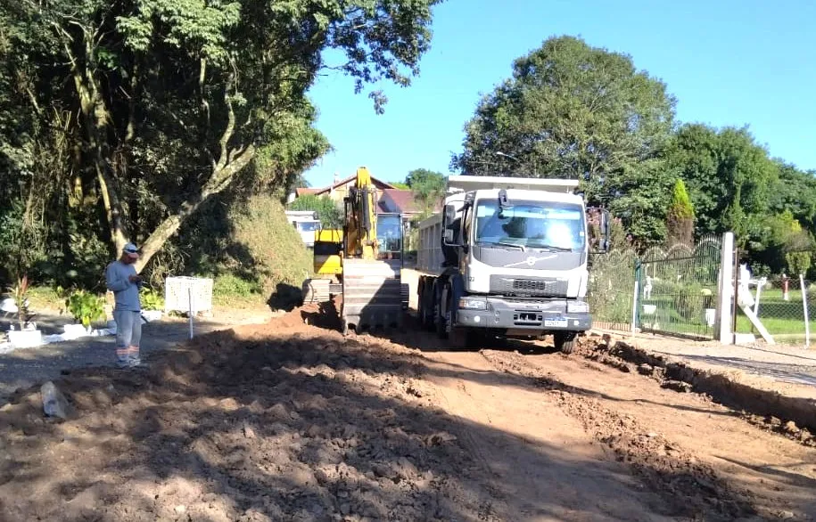 Trabalhos estão sendo realizados na localidade 6 da Leopoldina - Foto: Prefeitura de Bento Gonçalves/Especial